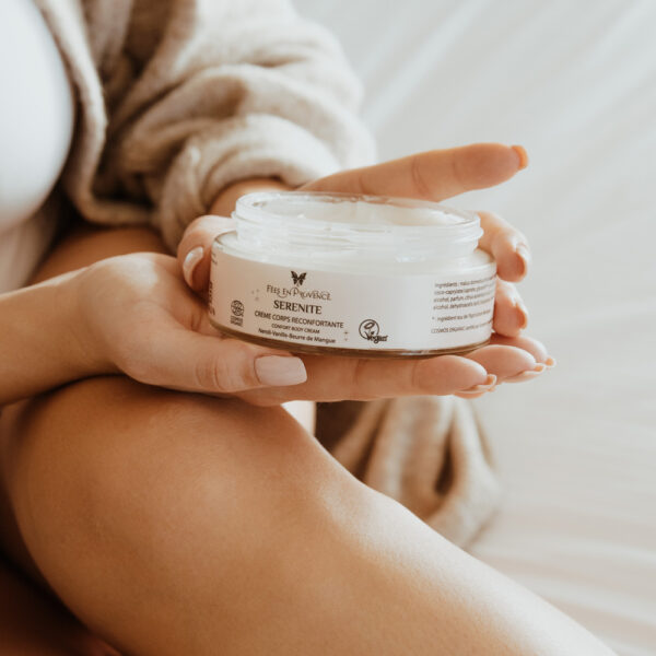 This vanilla and sweet orange body cream has a gorgeous texture